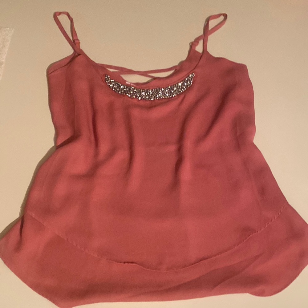 NBW XL very beautifully made chiffon material mauvy pink top VERY CLASSY
